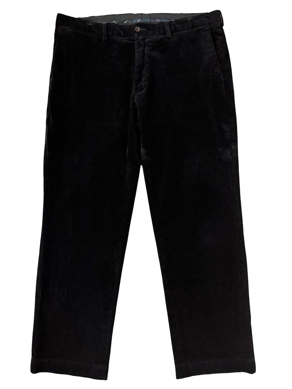 Polo Ralph Lauren Preston Corduroy Pant Flat Front Coin Pocket Black 40x32 (31L)